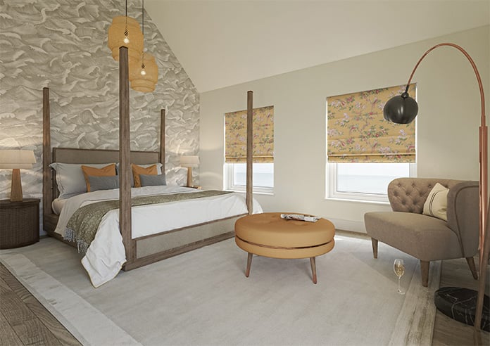 Orientalis, Saffron - Twist&Fit Roman Blind - Image 7